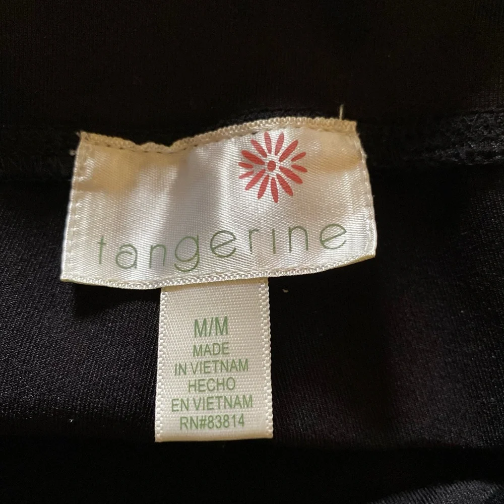 Tangerine - Lady black athletic leggings, Size: M